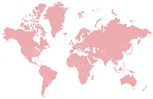 World map (Pink)