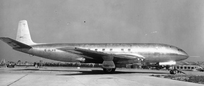 The de Havilland Comet (note the square windows)