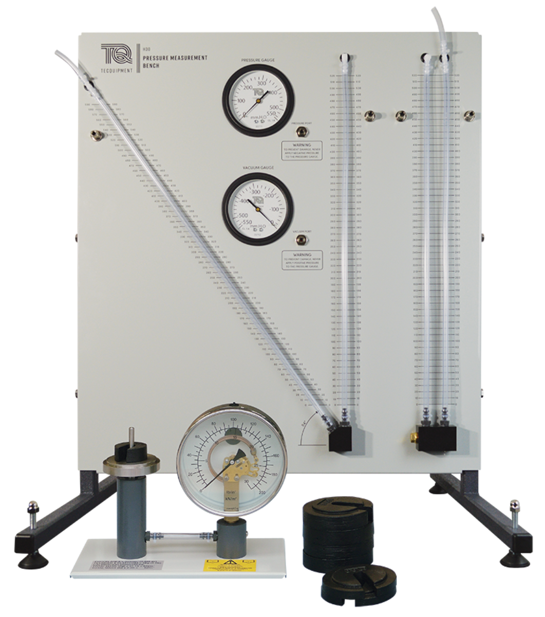 https://www.tecquipment.com/assets/img/products/Fluid-Mechanics/_productLarge/Pressure-Measurement-Bench-H30.png