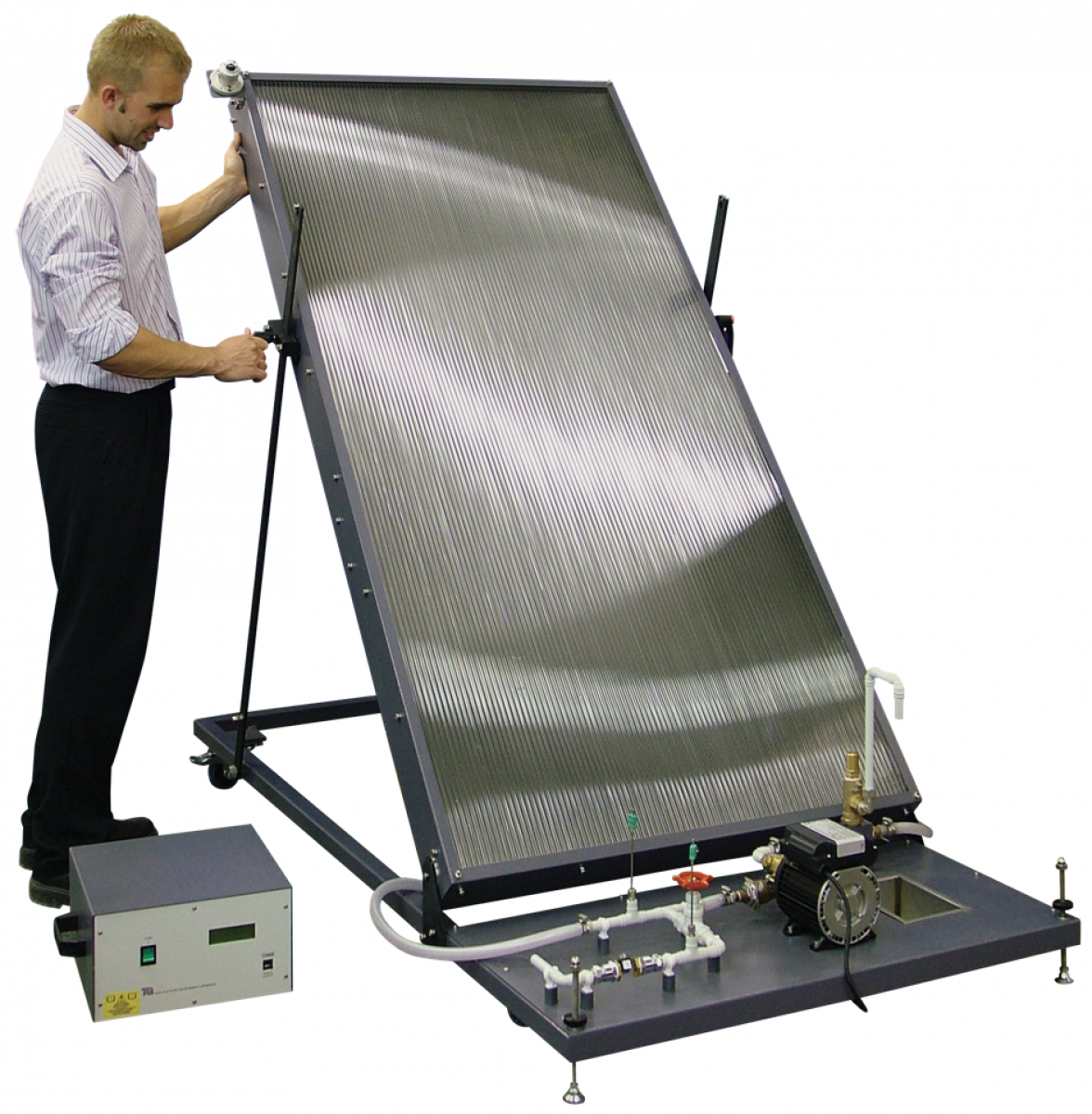 FLAT PLATE SOLAR THERMAL ENERGY COLLECTOR